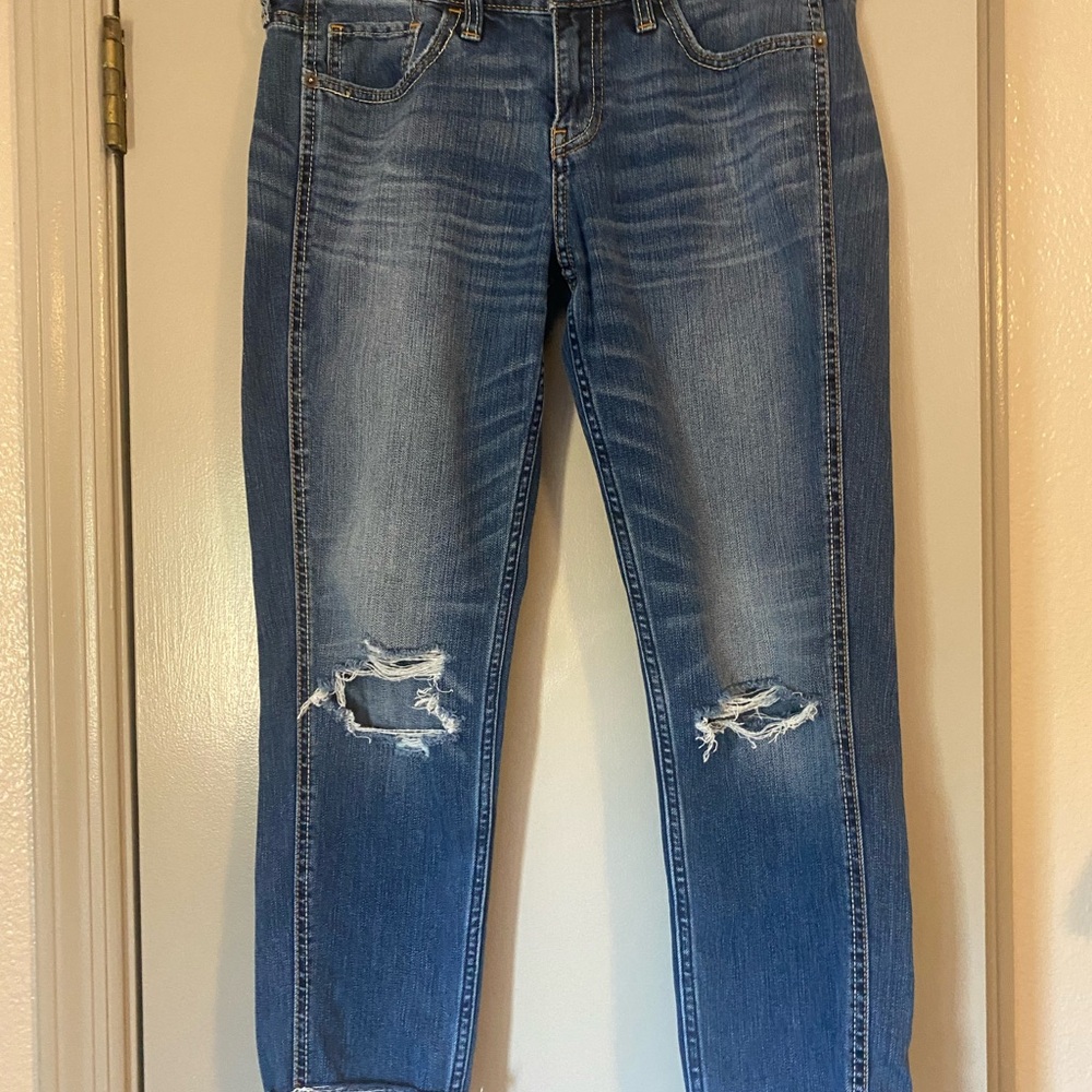 Abercrombie & Fitch Women's Blue Slim Straight Jeans